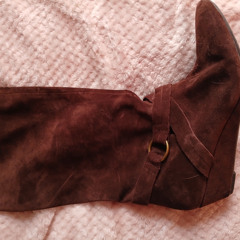 Brown Suede Boots DKNYC NEW